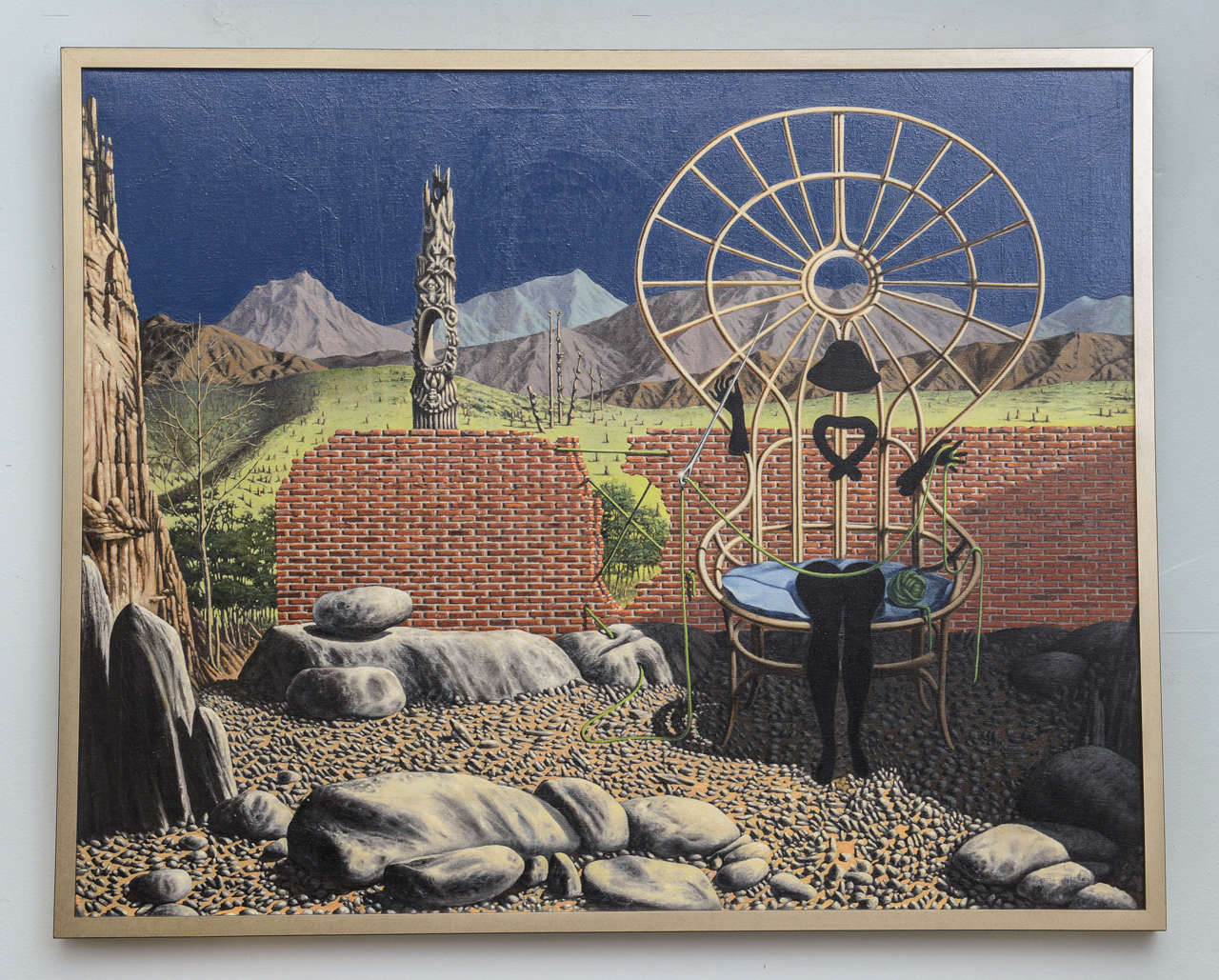The surrealist artist Robert Springfels started his career as set designer for Cecil B. Demille and was then an important force in the surrealist American movement, this important group of painting were acquired from the artists daughter Mary