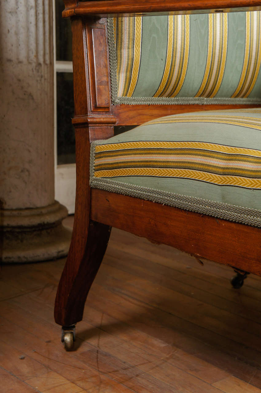 19th Century Fine American Renaissance Revival Library Chair In Excellent Condition In Hudson, NY