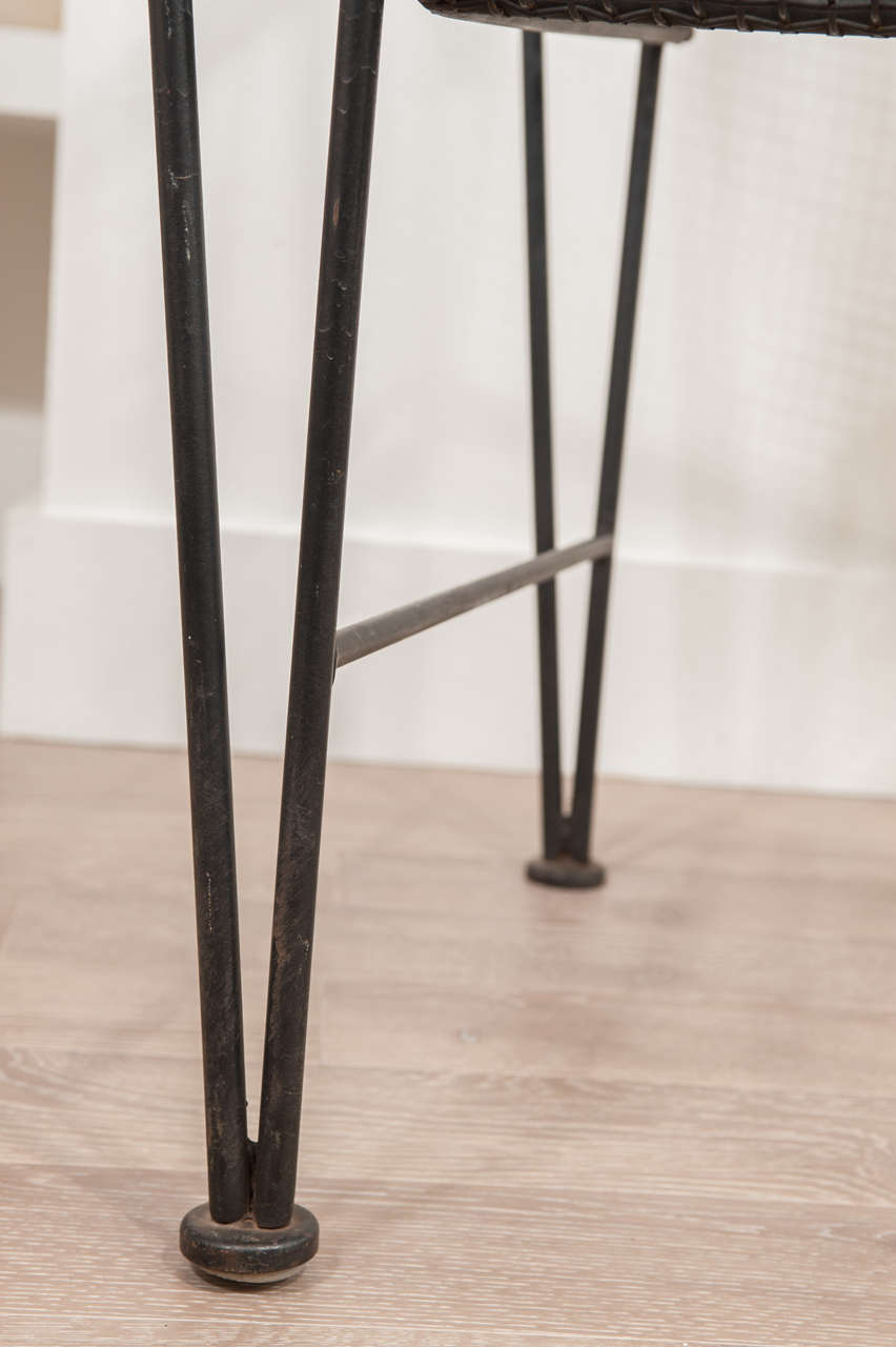 Mid-20th Century Mid-Century Iron High Back Throne For Sale