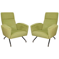 Pair of 1950s Dangle & de France Recliners