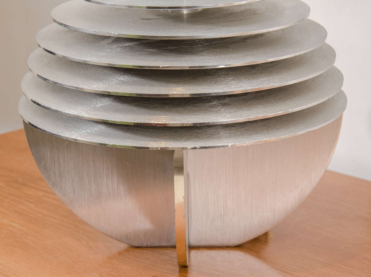Sculptural Aluminum Table Lamp 1