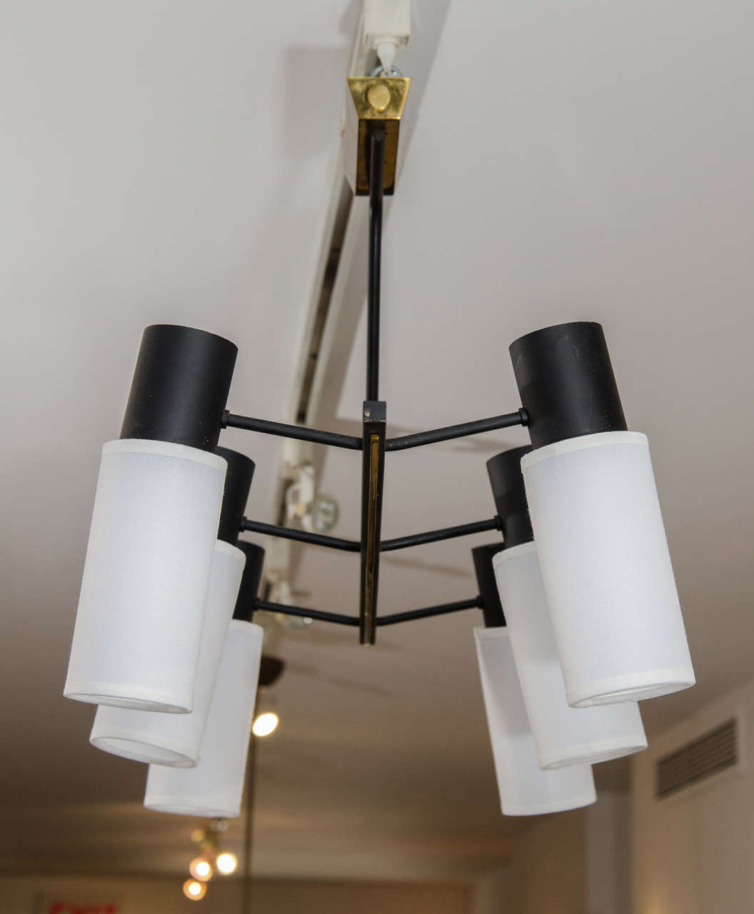 20th Century Reggiani Six-Light Chandelier For Sale