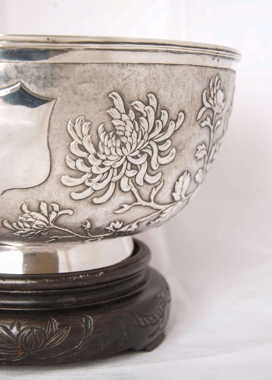 large silver bowls