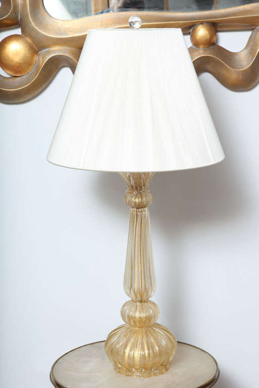 Pair of Murano Barovier table lamps