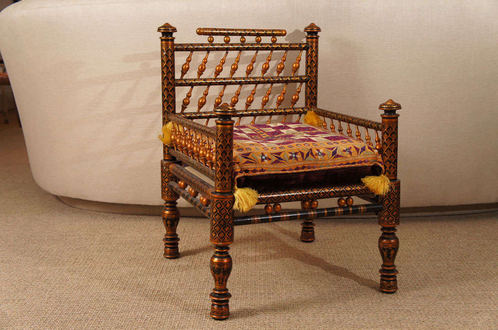 A Set of Sankheda Furniture In Excellent Condition In Hudson, NY
