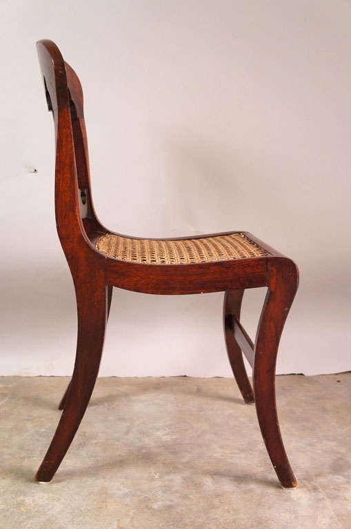 Mahogany A Pair of Gothic Side Chairs For Sale