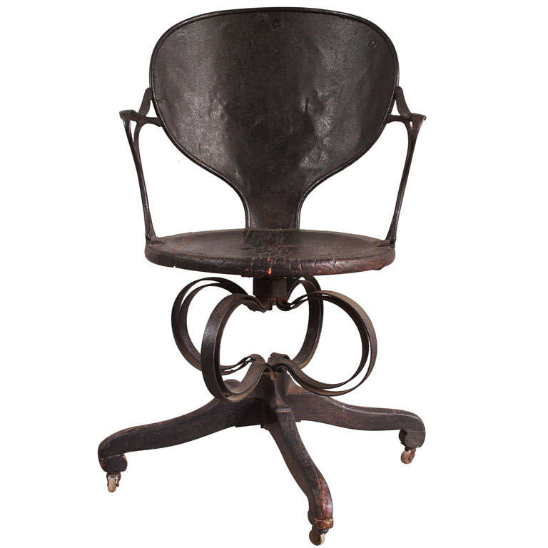 Early Industrial Office Chair at 1stdibs