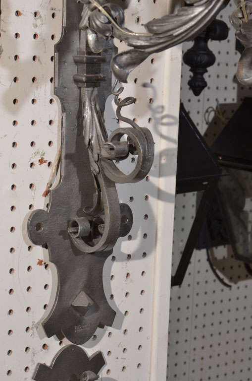 Pair of French Iron Sconces 1