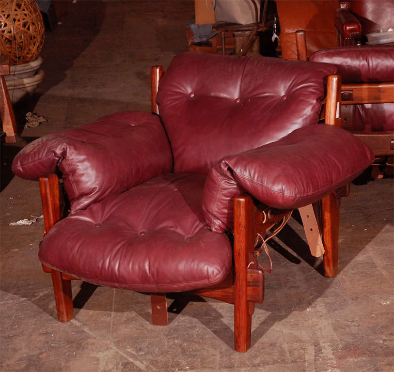 Pair of Sergio Rodriguez Mischievous chairs & ottomans