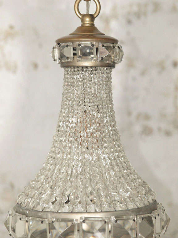 Petite Italian Empire Style Crystal Chandelier 1