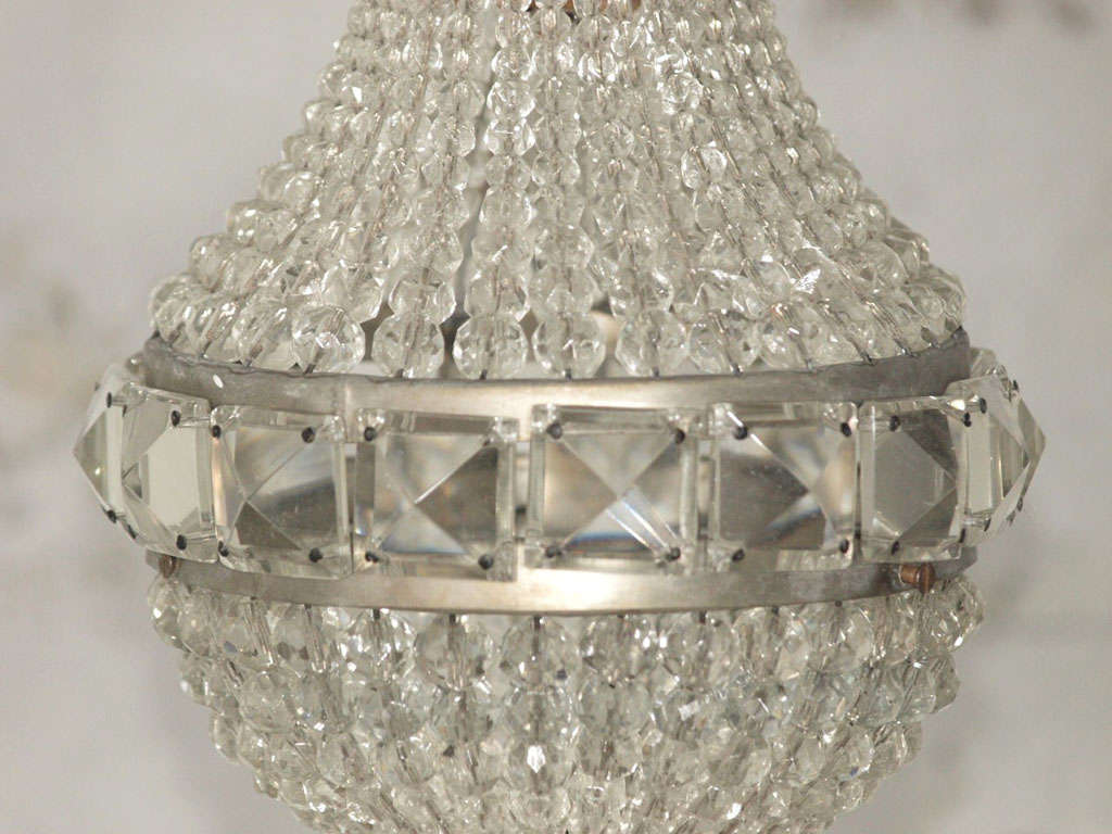 Petite Italian Empire Style Crystal Chandelier 2