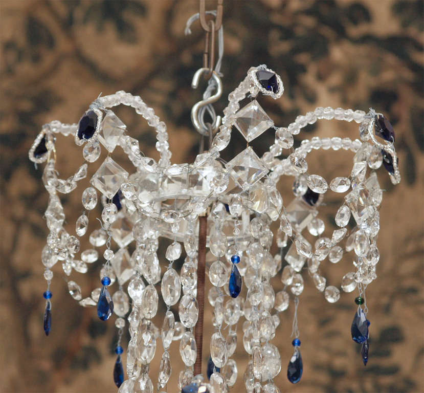 Italian Crystal Empire style chandelier with 8 arms