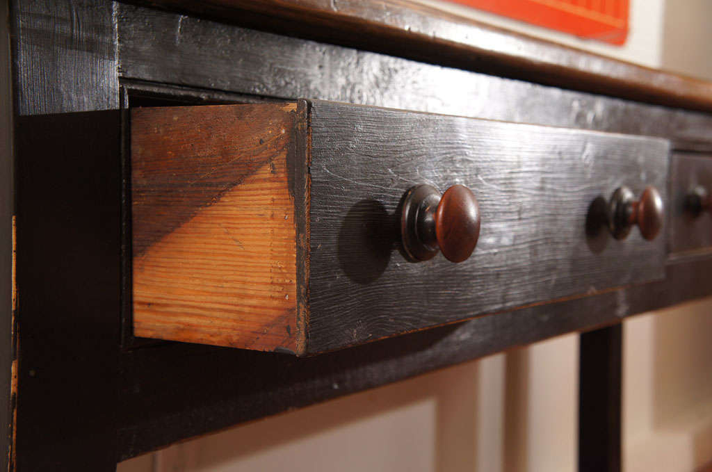 19th Century Black English Potboard Server