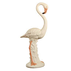 Vintage Terracotta Flamingo