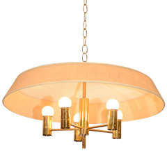 Brass Chandelier by Gerald Thurston for Lightolier