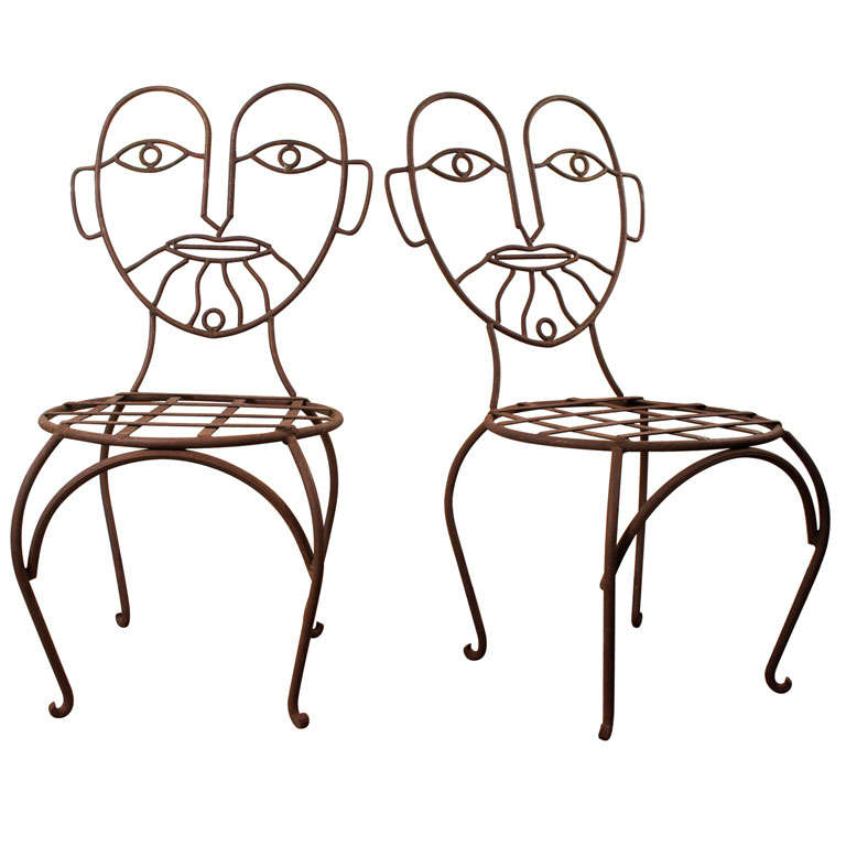 Pair Face Chairs
