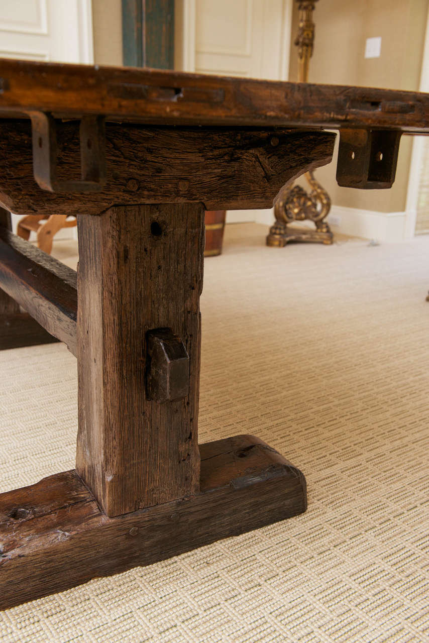 An English 18th c. Ash Refectory Table 1