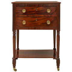 Antique An American Empire Mahogany Side Table, New York, Circa 1810