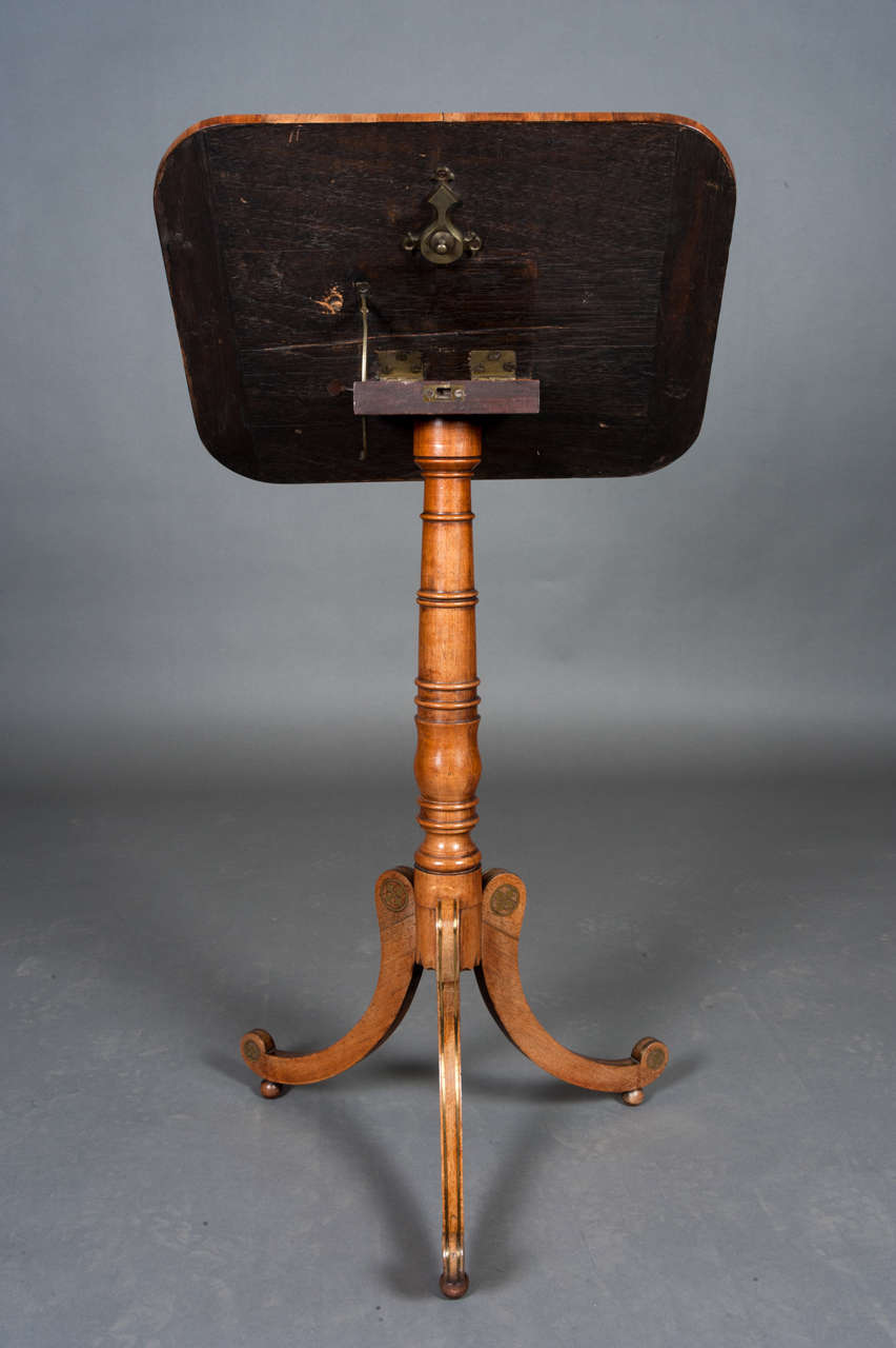 Regency Rosewood Reading Table At 1stdibs