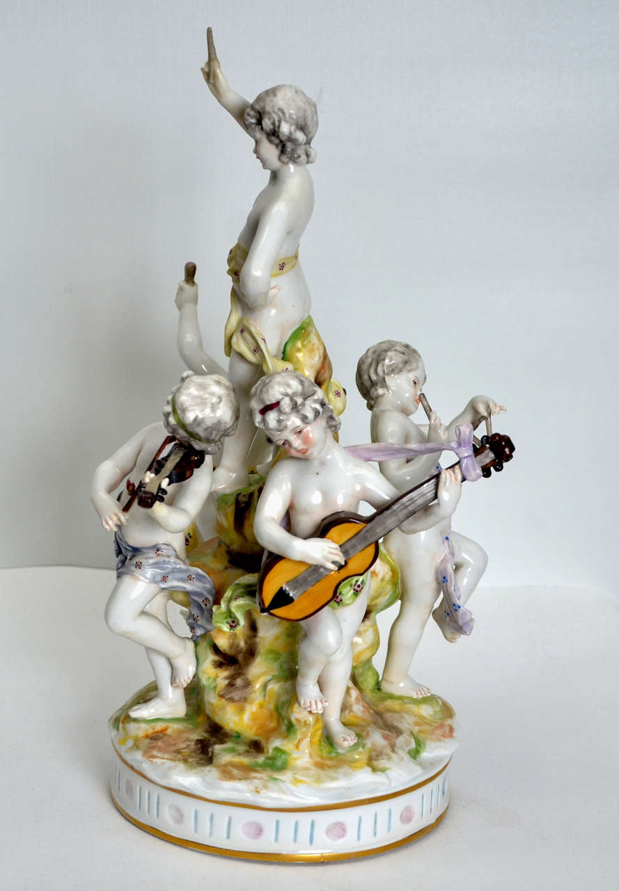 Porcelain Group Signed Capodimonte