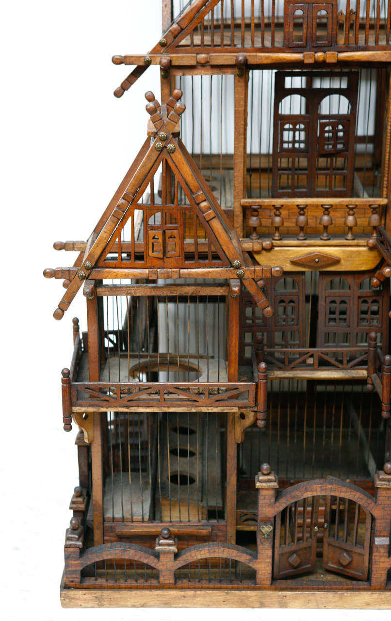 19th Century French Architectural Birdcage ca. 1860