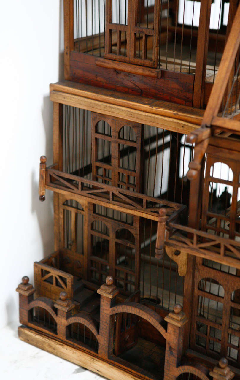 French Architectural Birdcage ca. 1860 3