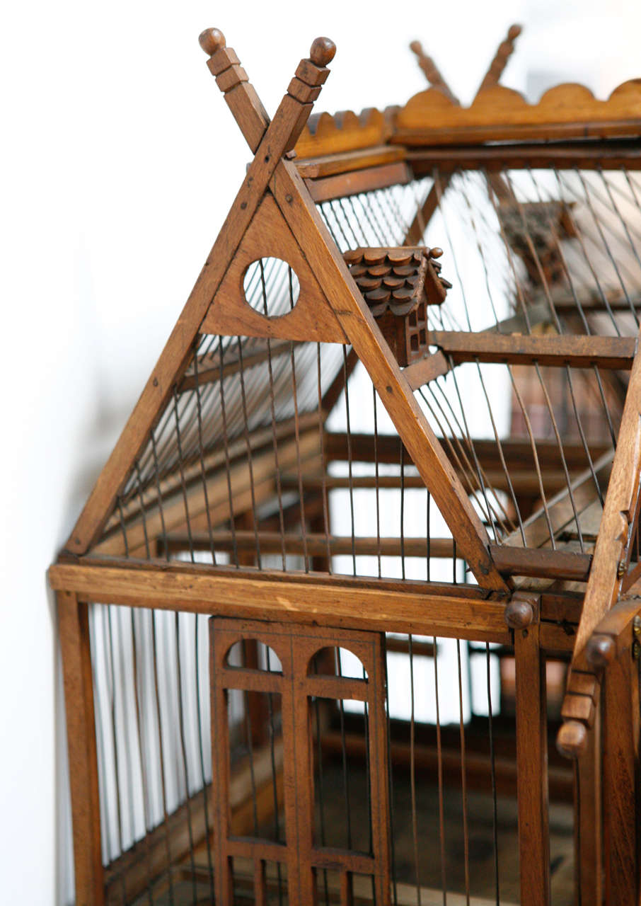 French Architectural Birdcage ca. 1860 4