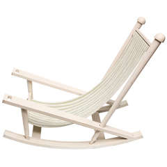 Gilles Sermadiras, "Deauville", rocking chair, France, c. 1952 12