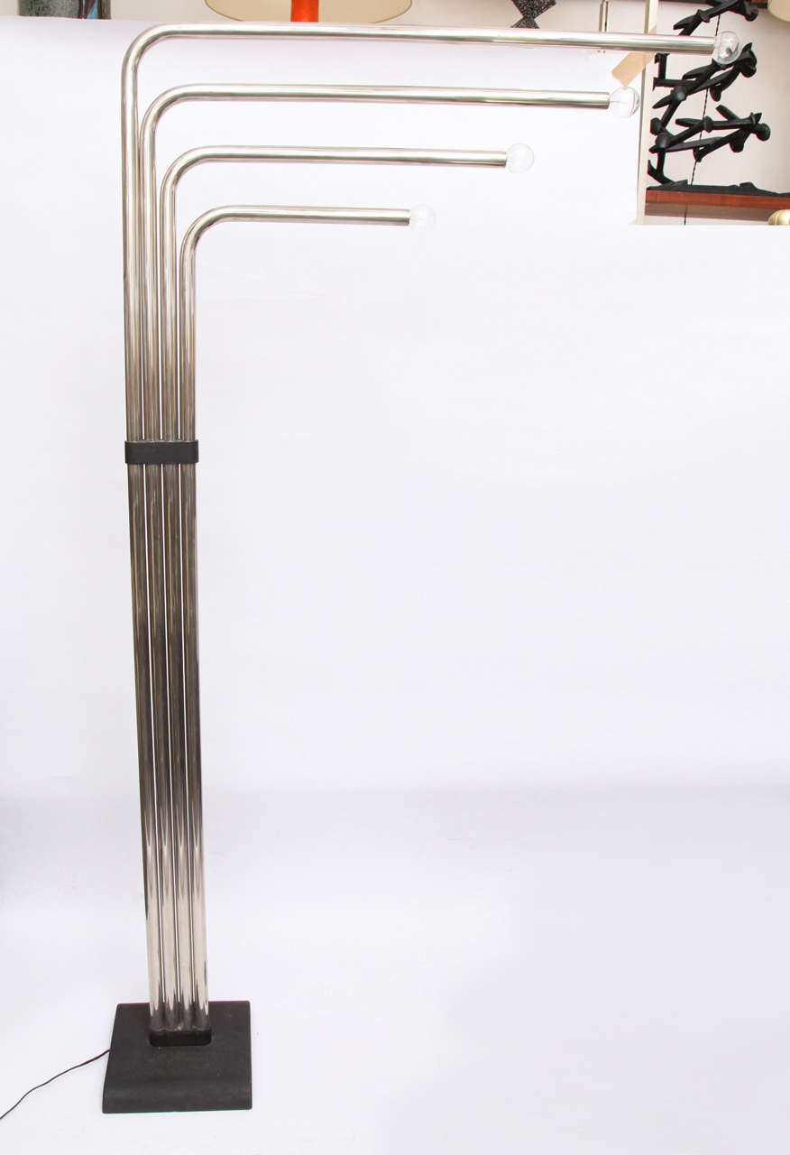 A 1960s Italian sculptural floor lamp.