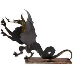 An Architectural Sculptural Dragon att. to Hunt Diederich