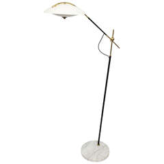 A 1950
s Italian Articulated Floor Lamp Attributed to Stilnovo