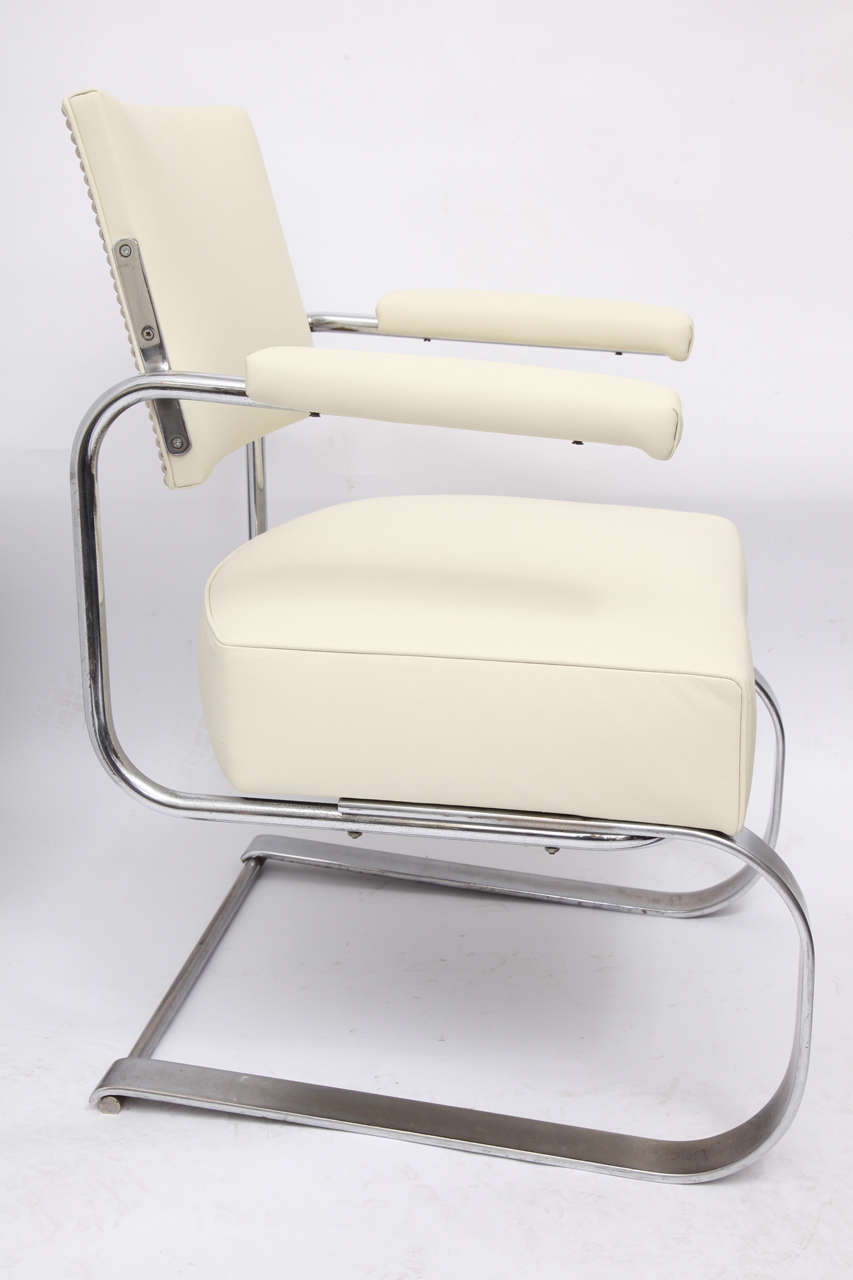 Gilbert Rohde lounge chair Art Deco Machine Age, 1930s.