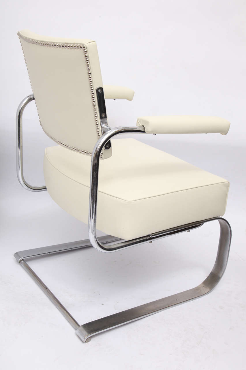 Gilbert Rohde Lounge Chair Art Deco Machine Age, 1930s For Sale 2