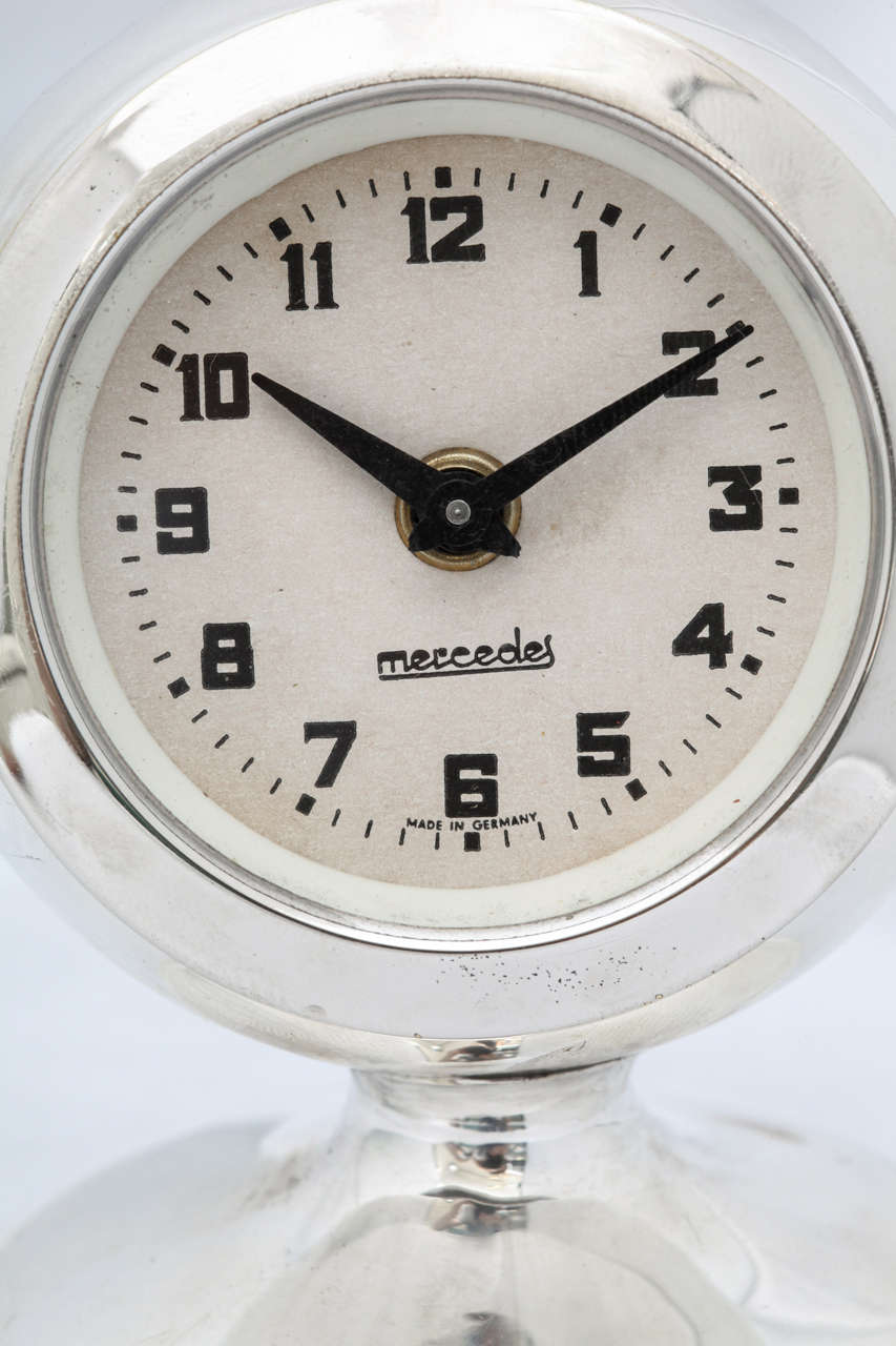 Art Deco Sterling Silver Table Clock 1