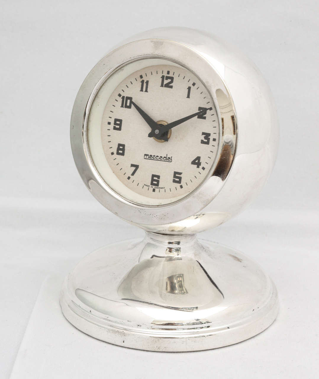 Art Deco Sterling Silver Table Clock at 1stdibs