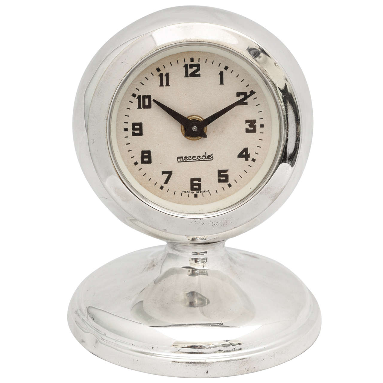 Art Deco Sterling Silver Table Clock at 1stdibs