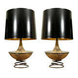 Vintage Rare Pair of Table  Lamps by James Mont