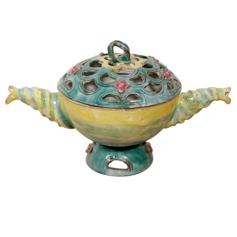 Rare Ceramic Lidded Bowl, by Vally Wieselthier