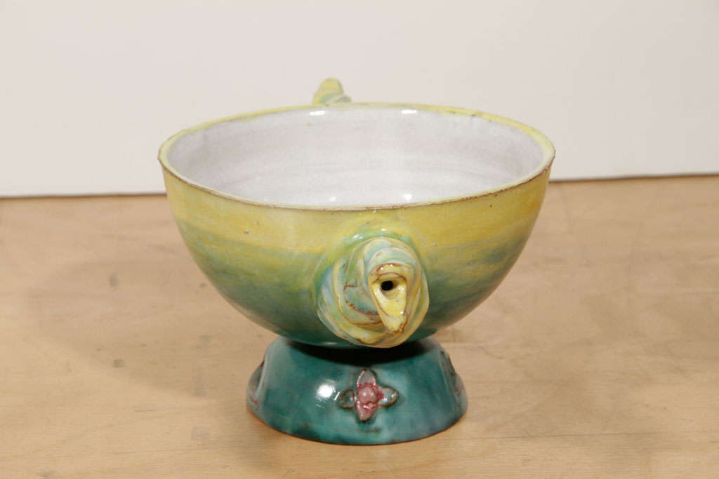 Rare Ceramic Lidded Bowl, by Vally Wieselthier In Excellent Condition In New York, NY