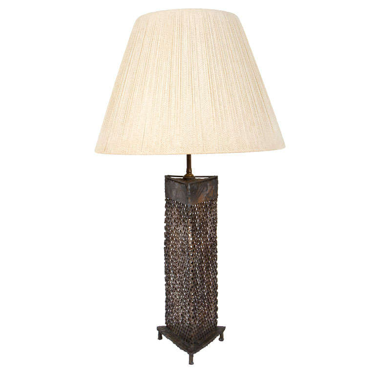 Brutal Perforated Steel Table Lamp For, Perforated Steel Table Lamp