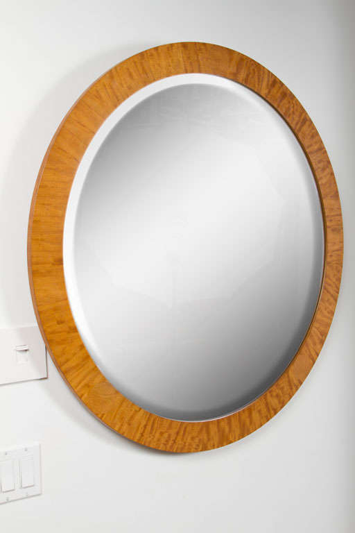 American Post Modern Prima Vera Frame Mirror by Charles Pfister for Baker In Excellent Condition For Sale In New York, NY
