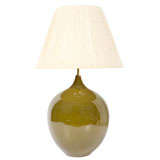 Retro Moss Green High Gloss Glazed Table Lamp