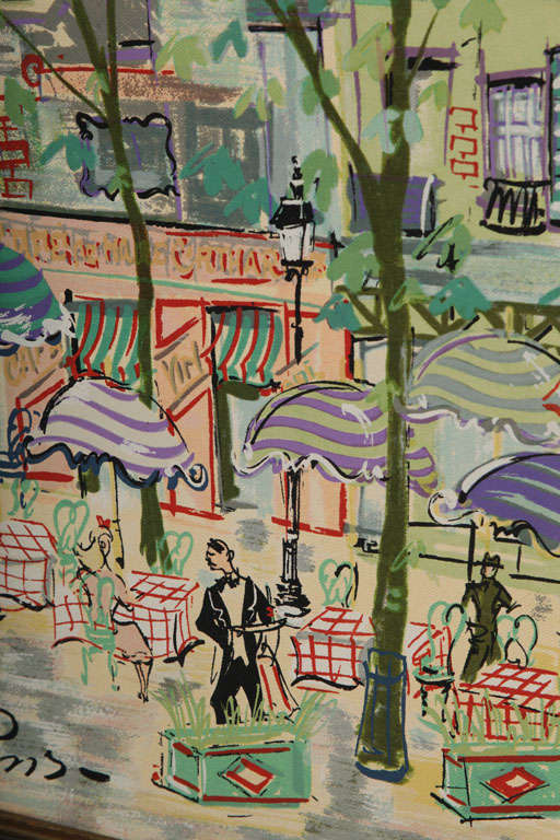Paris Street Scene Watercolor 1