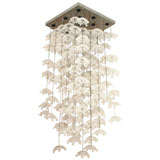 Ceiling Light with Cascading Glass