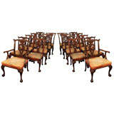 Set of 18 Antique English Dining Chairs