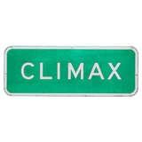 Used CLIMAX townsite road sign