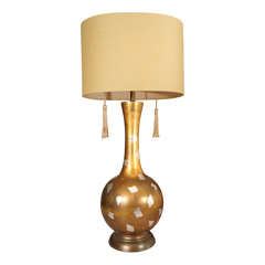 Modernist Gilt Table Lamp