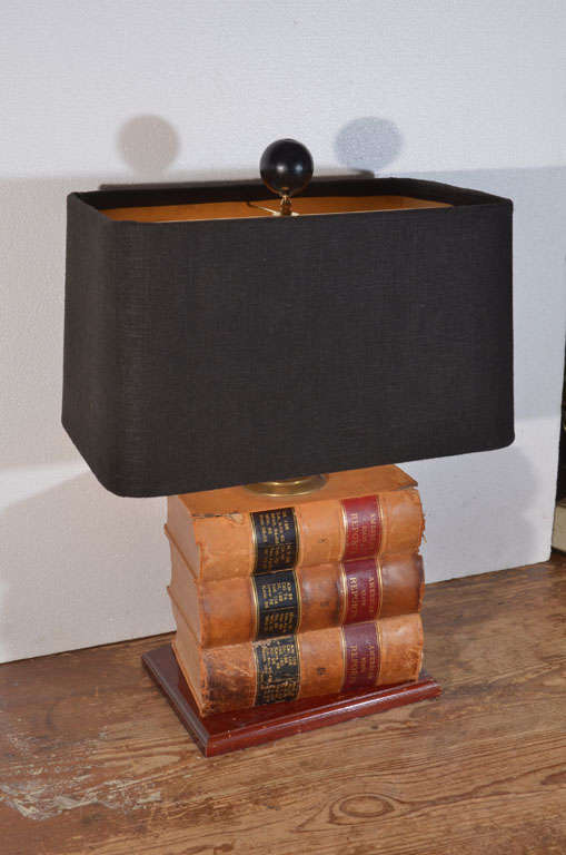 Leather Bound, American State Reports, Law Books as Lamp