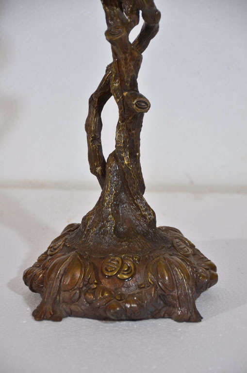 Cast Bronze Candelabra For Sale 2