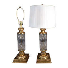 Pressed Glass Table Lamps